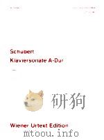piano sonata A major D 664 tirmo UT 50196（1999 PDF版）