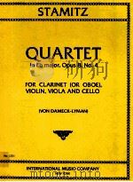 Quartet in E? major Opus 8 No.4 for clarinet or oboe violin viola and cello No.1251（1952 PDF版）