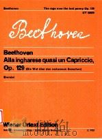 Alla ingharese quasi un Capriccio Op.129 UT 50020 1973 PDF电子版封面