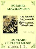300 years of piano music early german piano music Z.12 060（1981 PDF版）