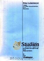 3 Studies for 2 Violins Viola and double bass op.91 score and parts 06 241 1992 PDF电子版封面