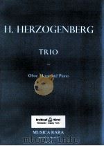 TRIO for Oboe Horn and Piano MR 1558 1972 PDF电子版封面