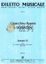 diletto musicale DM 256 6 sonaten Sonata Ⅵ D-dur für 2 Violinen Violoncello und Kontraba? Viola ad L 1977 PDF电子版封面