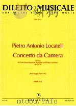 diletto musicale DM 1162 Concerto de Camera Es-Dur für splp-streichquartett Streicher und Basso cont 1996 PDF电子版封面