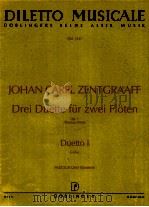 diletto musicale DM 1247 Drei Duette für zwei Fl?ten Op.1 Thierno Wind Duetto Ⅰ C-Dur Partitur und S 1996 PDF电子版封面