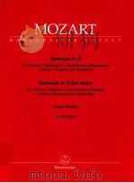 Serenade in B-flat major for 2 Oboes 2 clarinets 2 Basset horns clarinets 4 Horns 2 bassoons and dou（1979 PDF版）