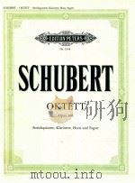 edition peters Nr.1849 OKTETT OPUS 166 FüR STREICHQUINTETT KLARINETTE HORN UND FAGOTT D803（ PDF版）