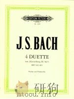 edition peters Nr.4285 4 Duette aus（1960 PDF版）