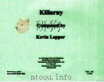Killarny 1996 PDF电子版封面 Kevin Lepper