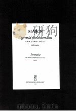 serenata for oboe clarinetto e fagotto parti Z.2026 1956 PDF电子版封面 Maros