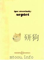 septet for flute oboe clarinet bassoon violin viola piano（1953 PDF版）