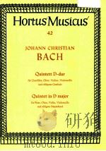 hortus musicus 42 QUINTET IN D MAJOR for Flute Oboe Violin Violoncello and Obligato harpsichord 1952 PDF电子版封面
