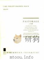 Pastorale a-moll fur oboe flote violine fagott violoncello viola da gamba und generlabass cembalo kl 1975 PDF电子版封面
