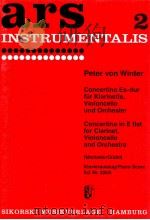 concertino e flat major for clarinet violoncello and orchestra ed.nr.205k 1966 PDF电子版封面