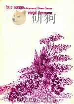 four songs to the poems of thomas campion for voice clarinet viola harp（1953 PDF版）