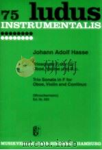 Trio sonata inF for oboe violin and continuo ed.nr.593（1962 PDF版）