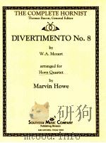 Divertimento No.8 arranged for Horn Quartet PDF电子版封面