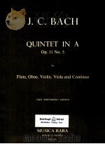 quintet in a  for flute oboe violin viola continuo op.11 No.5（1962 PDF版）