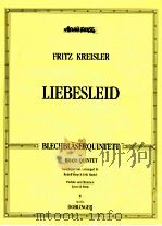 Liebesfreud brass quintet 36664 1995 PDF电子版封面
