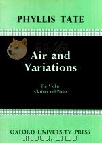 Air and Variations for Violin Clarinet and Piano（1959 PDF版）