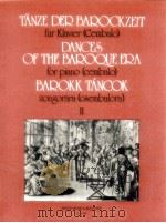 dances of the Baroque era for piano Cembalo Ⅱ Z.4233（1966 PDF版）