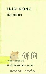 Incontri für 24 Instrumente 1955 studien-partitur edition Av 52（1958 PDF版）