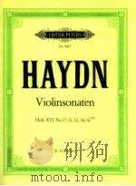 edition peters Nr.9017 sonaten für Violine und Klavier Hob.ⅩⅥ: Nr.17 31 32 389 43bis（1961 PDF版）