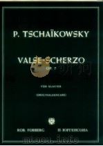 Valse-Scherzo Op.7 für Klavier Originalausgabe PDF电子版封面 P.Tschakowsky