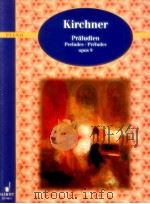 Preludes opus 9 piano ED 9017   1998  PDF电子版封面     