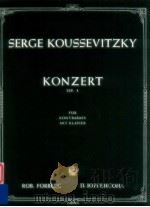Konzert Op.3 für Kontrabass mit Klavier PDF电子版封面