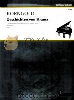Geschichten von Strauss Gro?e Fantasie über Melodien von Johann Strauss für Klavier opus 21 1927 ED 1928 PDF电子版封面