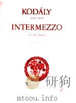 INTERMEZZO per trio d'arcbi parti Z.7568（1976 PDF版）