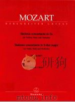 Sinfonia concertante in E-flat major for Violin Viola and Orchestra KV 364 320d BA 4900 1975 PDF电子版封面 W.A.MOZART