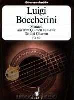 Menuett aus dem Quintett in E-Dur fur drei Gitarren GA 392 1927 PDF电子版封面