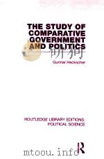 THE STUDY OF COMPARATIVE GOVERNMENT AND POLITICS  VOLUME 10（1957 PDF版）