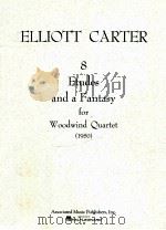 8 etudes and a fantasy for woodwind quartet 1950（1959 PDF版）