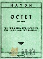 octet in f major for 2 oboes 2 clarinets 2 horns and 2 bassoons No.998（1951 PDF版）