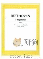 Beethoven 7 bagatellen opus 33 1956 PDF电子版封面