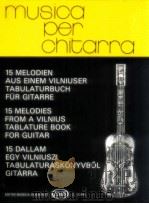 15 melodles from a vilnius tablature book z.13445（1989 PDF版）