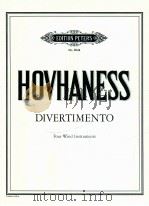 Divertimento for four wind instruments 1958 PDF电子版封面