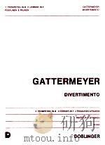 Divertimento 2 Trompeten in B 2 Horner in F 2 Posaunen & Pauken Partitur & Stimmen 06 663 1973 PDF电子版封面