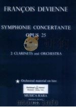 Symphonie concertante opus 25 for 2 clarinets and orchestra MR 1638 1973 PDF电子版封面