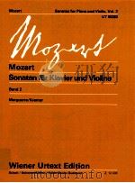 Mozart Sonaten für Klavier und Violine Band 2/Volume 2 z.12408 1982 PDF电子版封面 Mozart;Edited from autographs