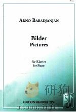 Bilder pictures for piano Edition Sikorski 2134 PDF电子版封面