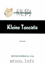Kleine Toccata Klavierausgabe Edition Sikorski Nr.2156 1946 PDF电子版封面