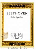 Sechs Bagatellen opus 126 Piano 1954 PDF电子版封面
