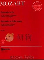 Serenade in e-flat major for 2 flutes 2 oboes 2 clarinets 2 bassoons kv 375（1979 PDF版）