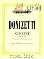 Konzert D minor für Violine Violoncello und Kammerorchester NR.8293 1978 PDF电子版封面