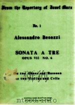 SONATA A TRE OPUS Ⅶ NO.6 for two Oboes and Bassoon or two violins and Cello 1976 PDF电子版封面