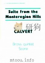 Suite from the Monteregion Hills Brass Quintet 1976 PDF电子版封面